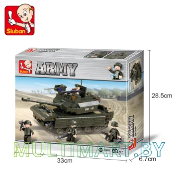 Конструктор Sluban M38-B6500 Головной танк (312 деталей) картинка 9
